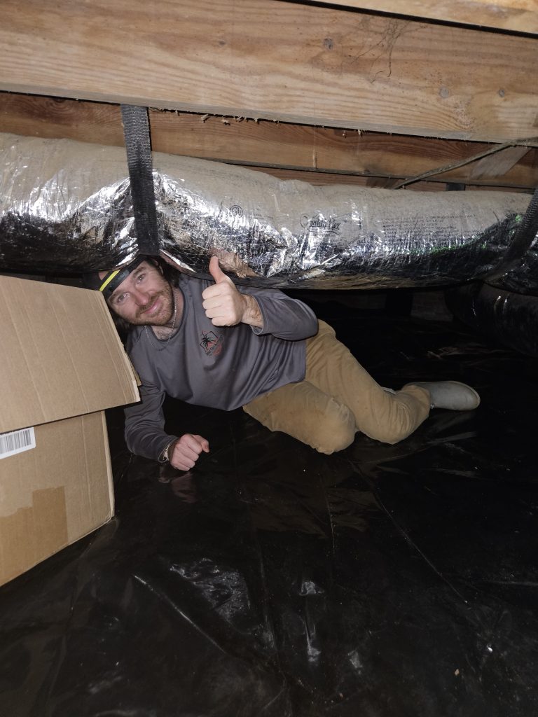 Crawl Space Inspection by Dead on Arrival Pest Control Technician