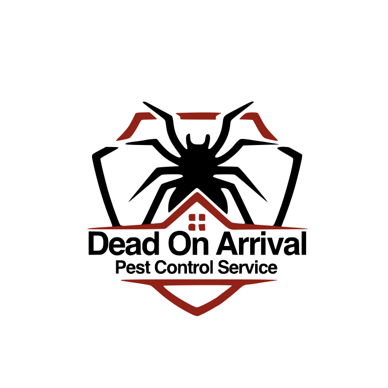 Dead On Arrival Logo read and black theme colors